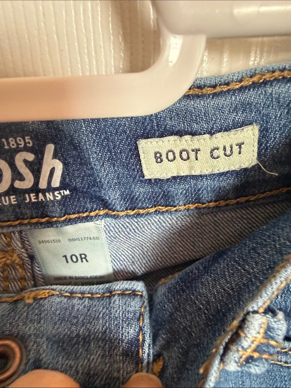 Oshkosh Bgosh Youth (Sz 10R) adjustable boot cut Jeans